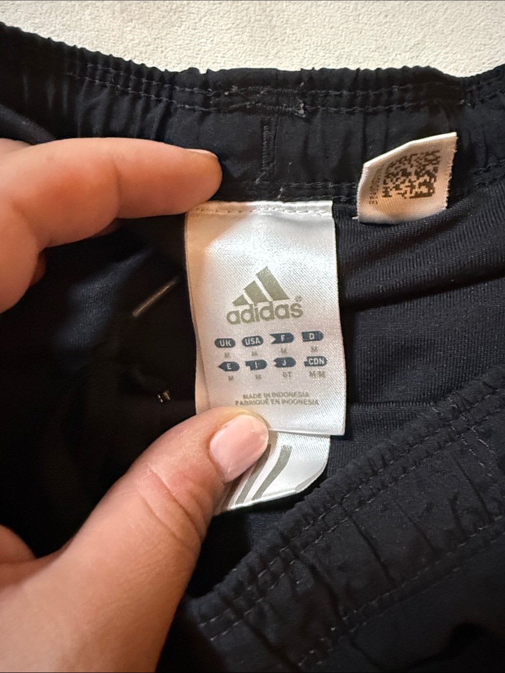 adidas Black Shorts with Mint Green Side Stripes - Picture 2 of 3
